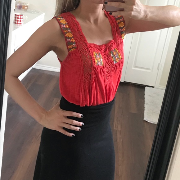 Free People Other - Gorgeous Free People Mexican-style shirt